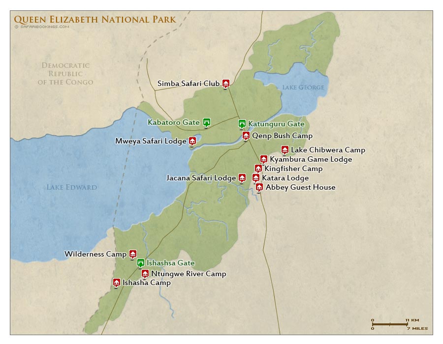 How to get to Queen Elizabeth national park