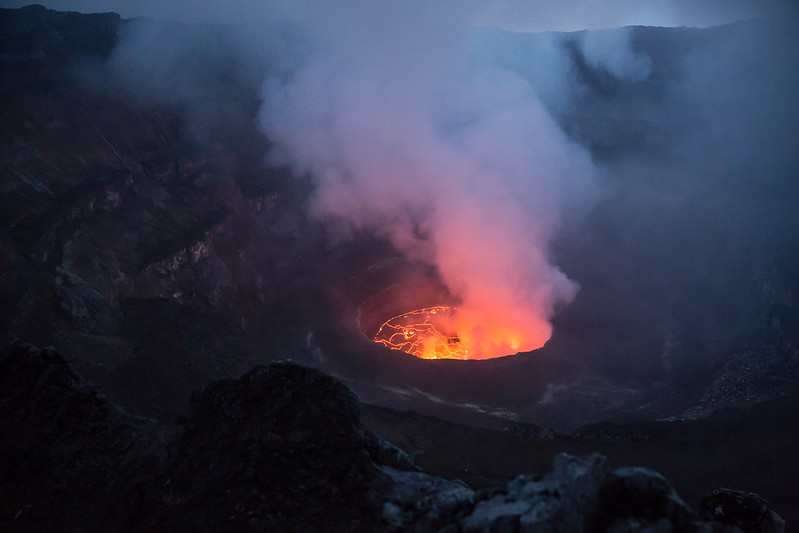 VIRUNGA NATIONAL PARK IN DEMOCRATIC REPUBLIC OF CONGO.