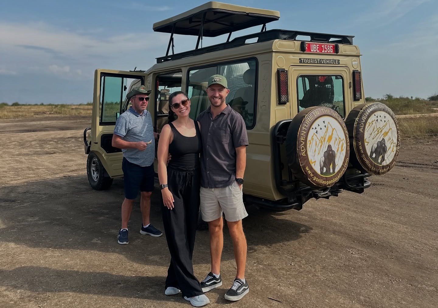 Adventure in the Wild Safaris clients on a gorilla trekking tour in Uganda