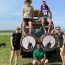 Adventure In The Wild Safaris Vehicle On A Wildlife Tour In Uganda.