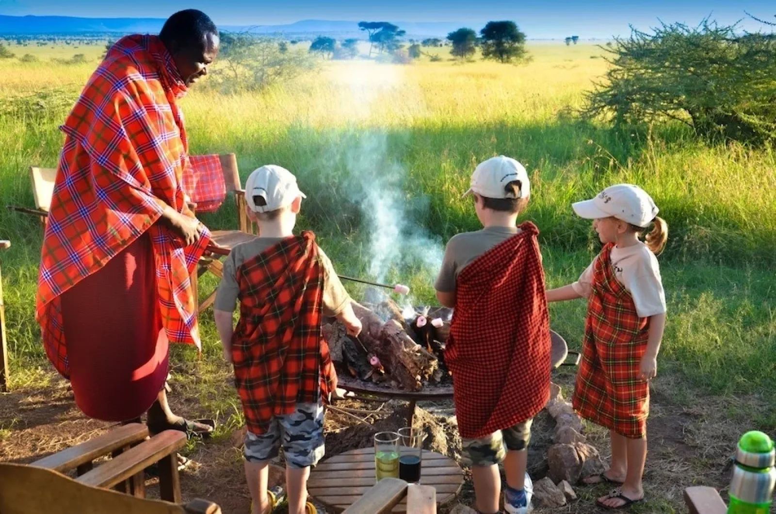 Alimentation pendant un safari avec enfants