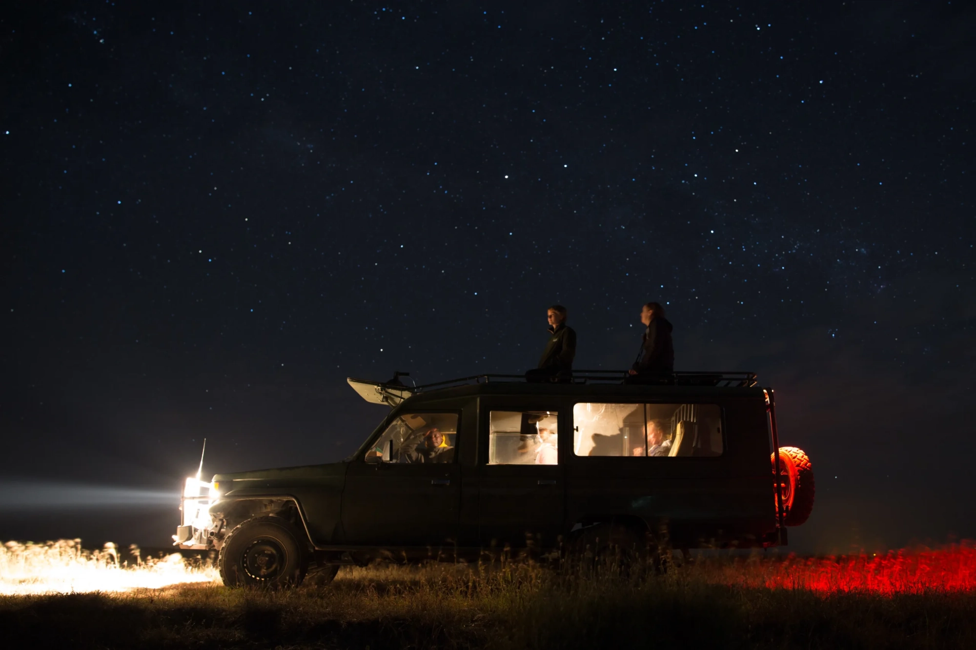 Night game drive