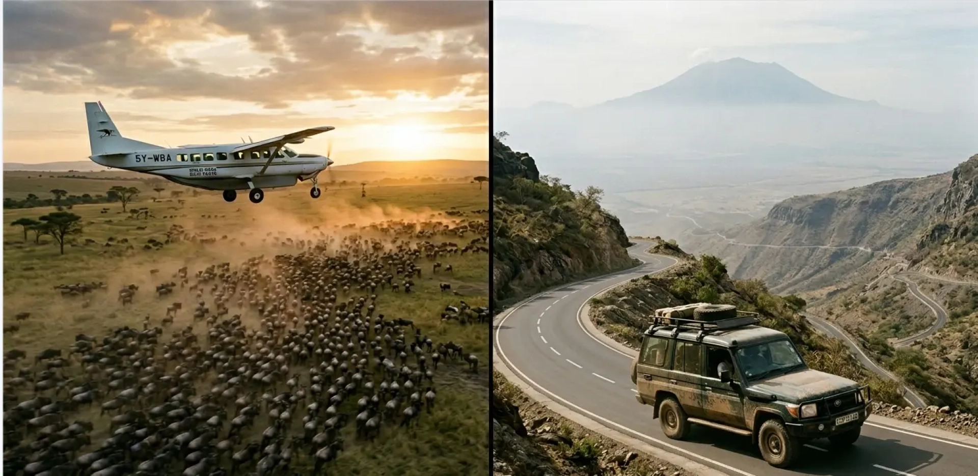 Fly-in safari or driving safari: which is better?
