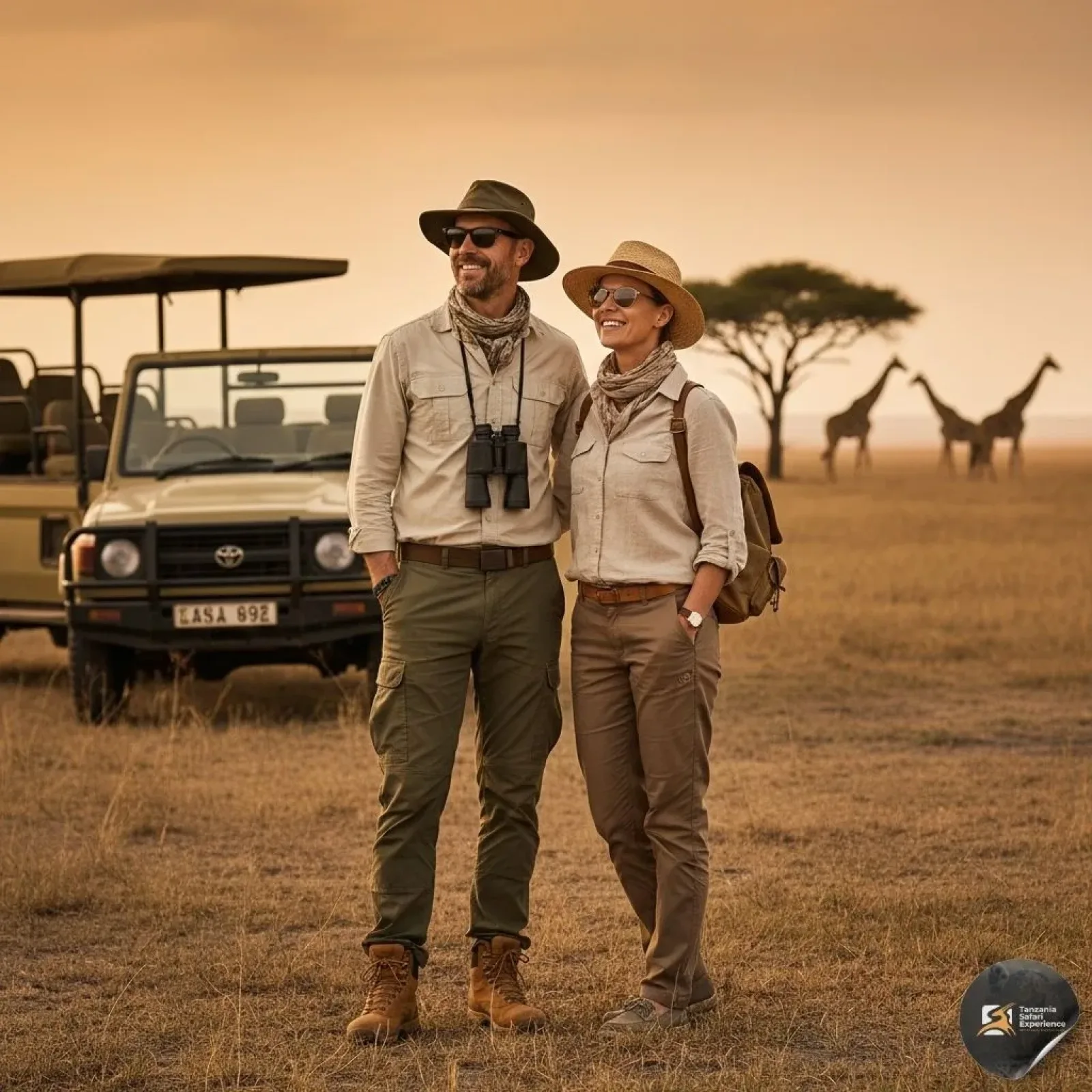 Game drive on an African safari