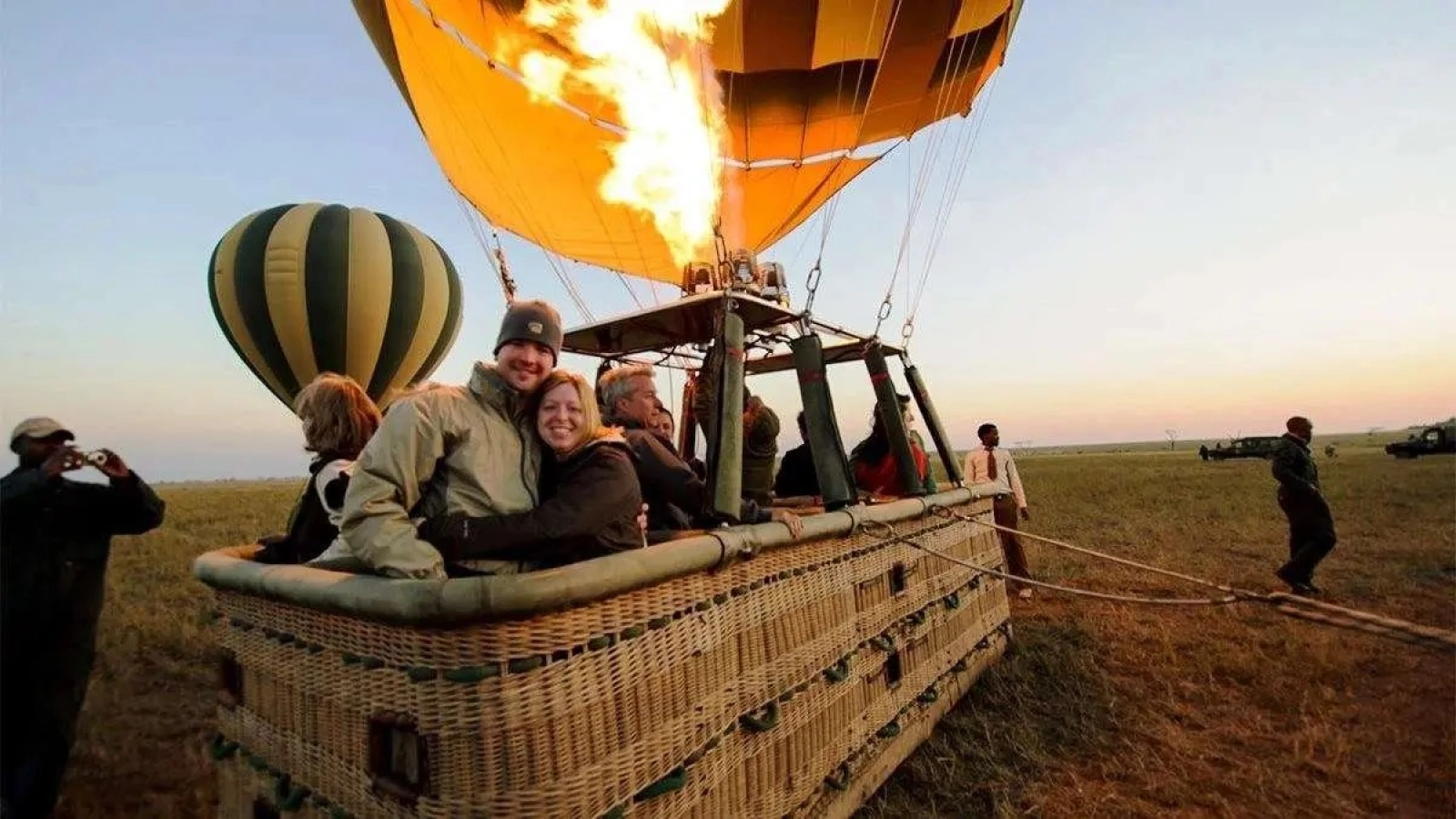 Hot air balloon safari in Masai Mara