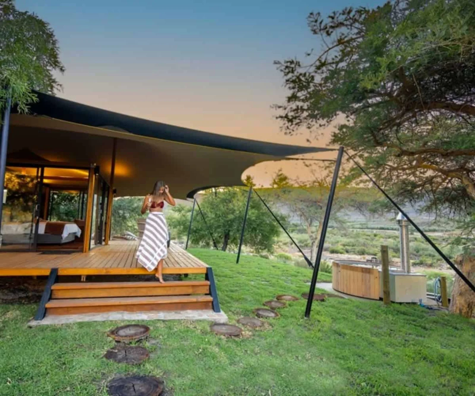 Safari lodge in Africa