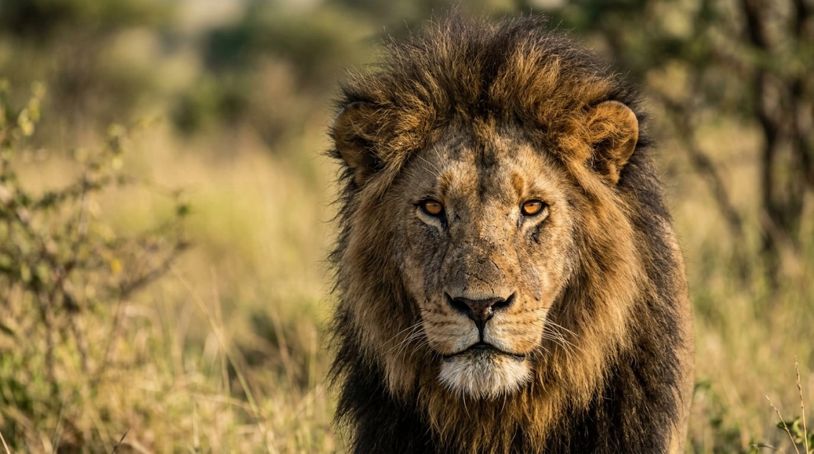 Lions on an African safari