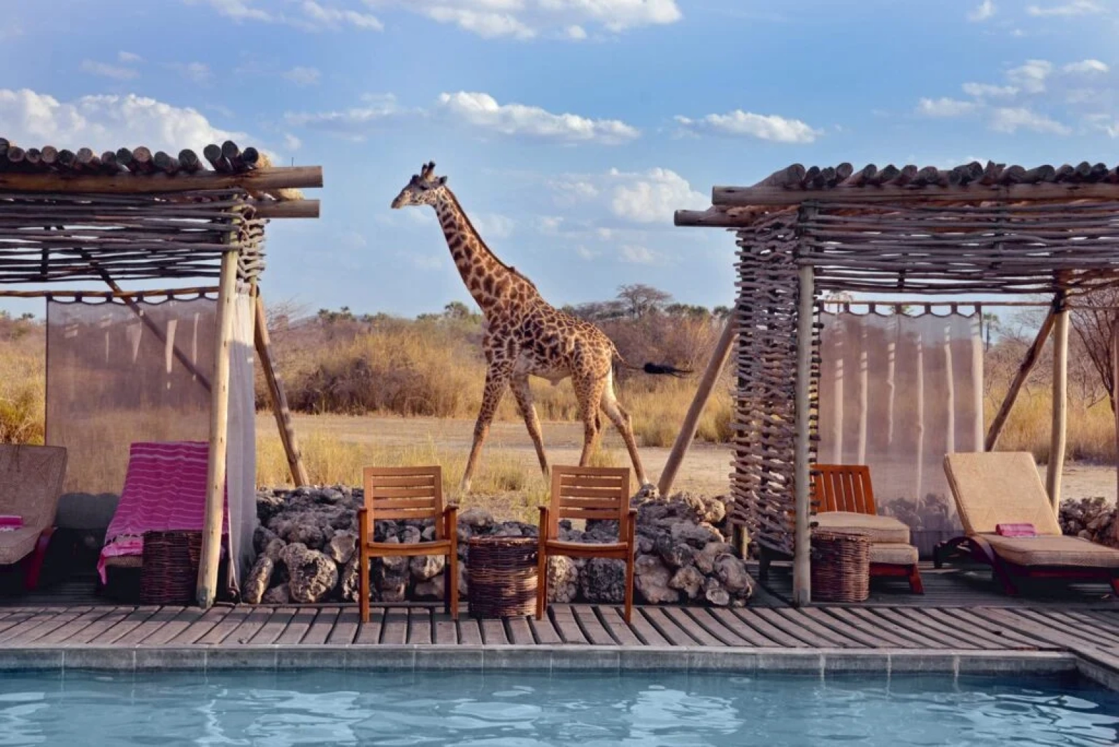 Safari lodge in Africa