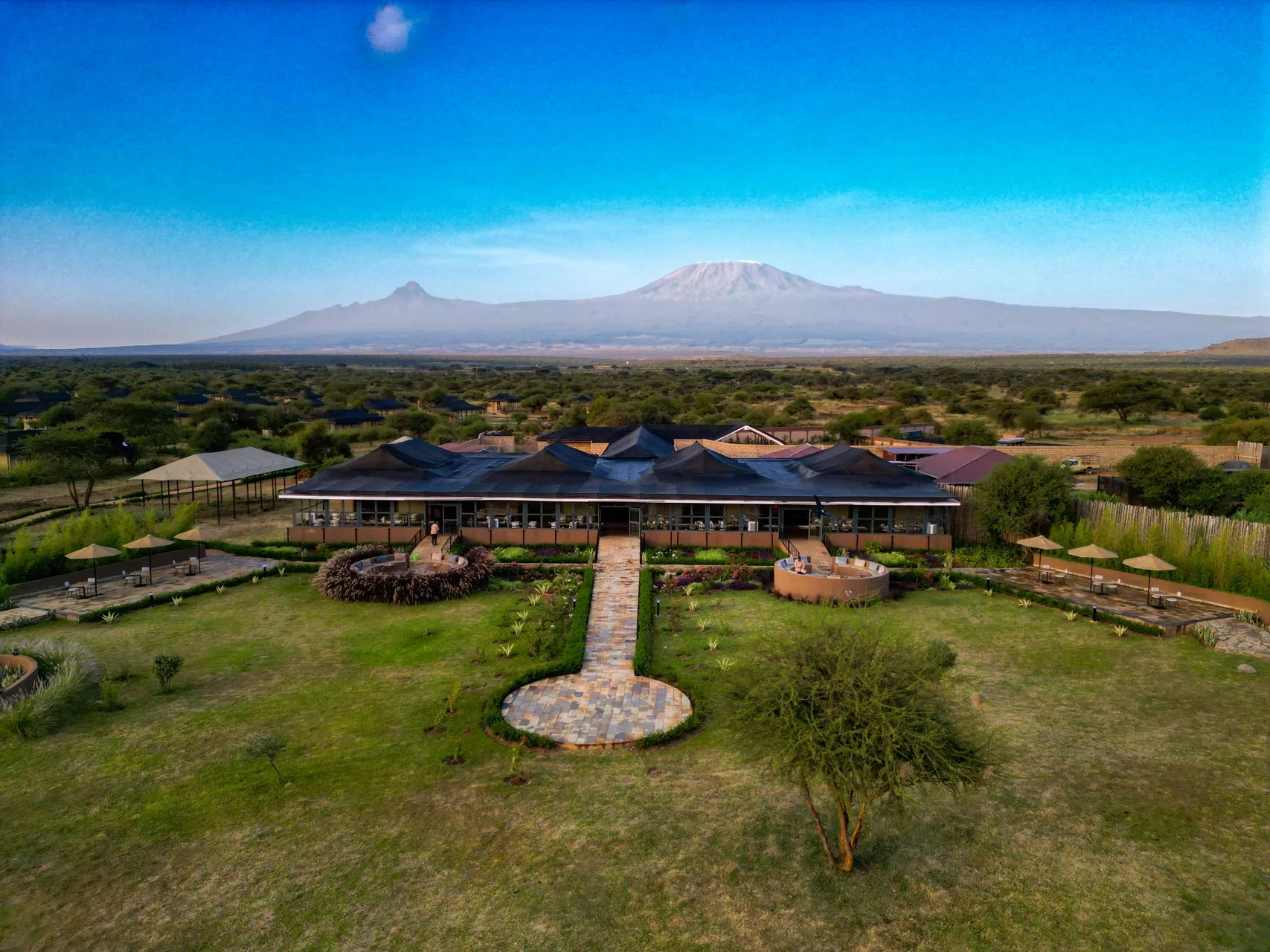 Safari lodge in Amboseli National Park
