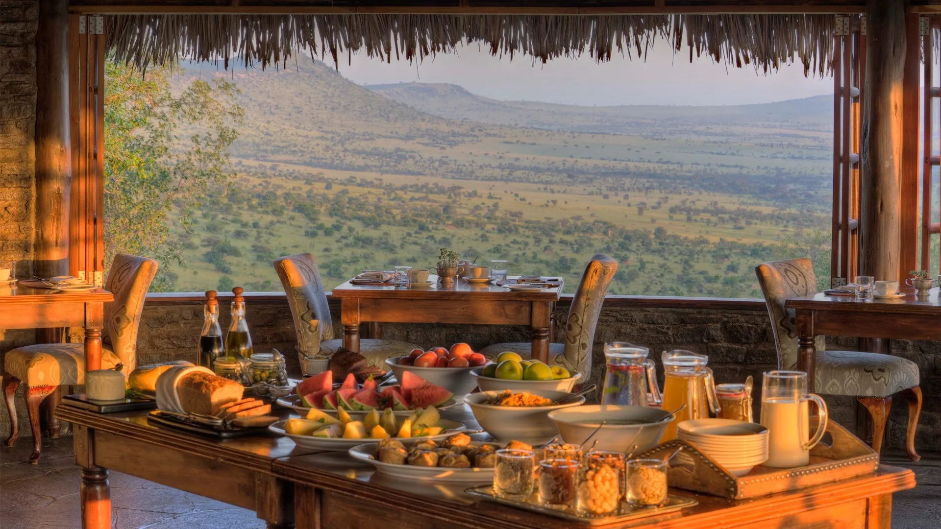 What food is served on an African safari?