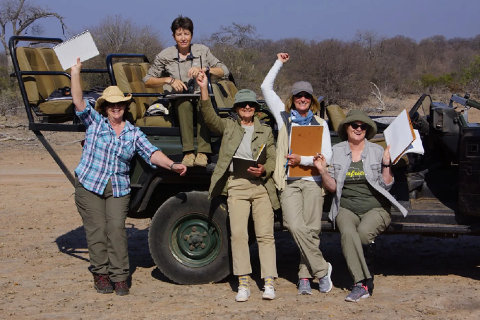 Wildlife on an African safari