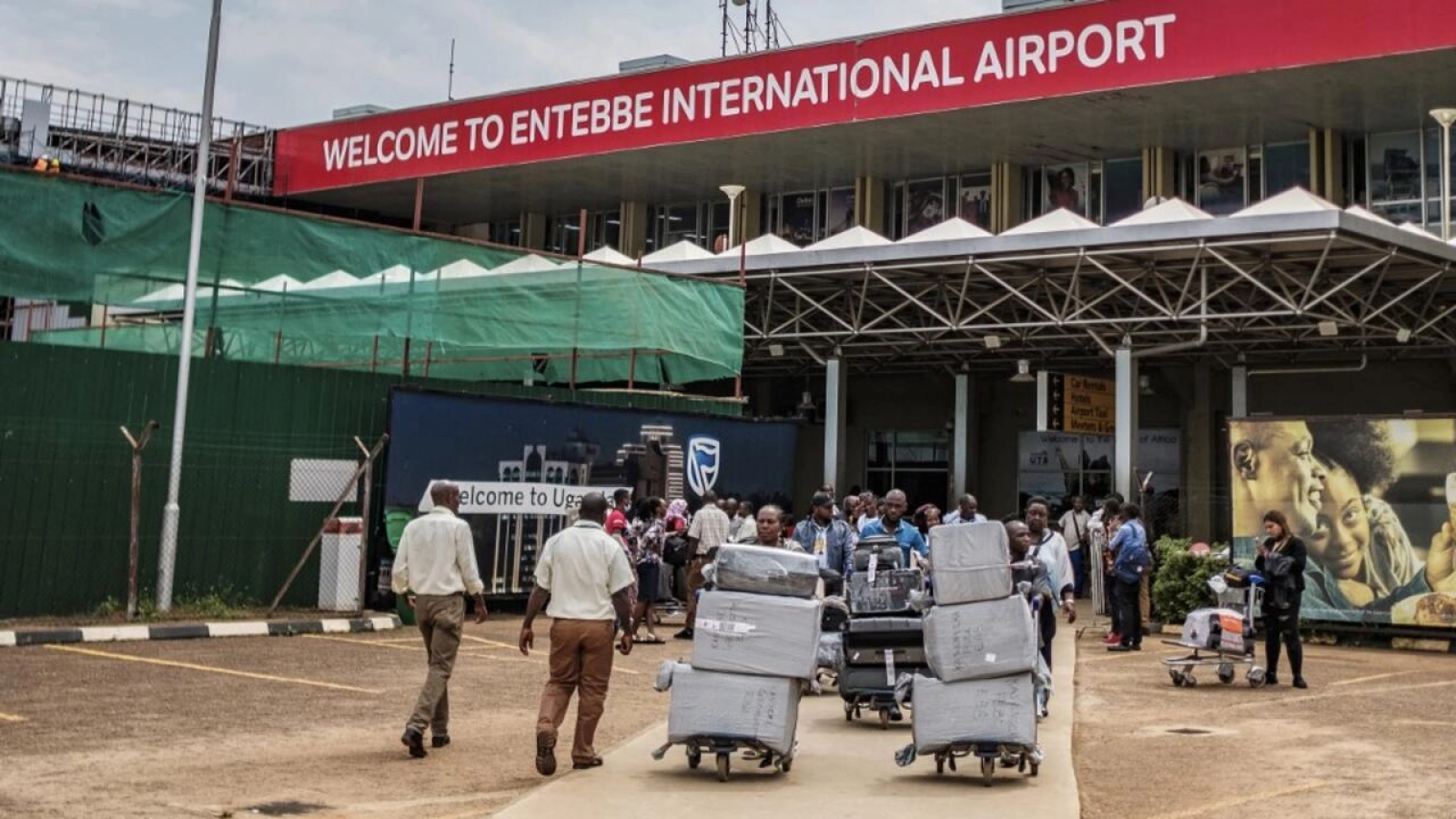Arriving at Uganda