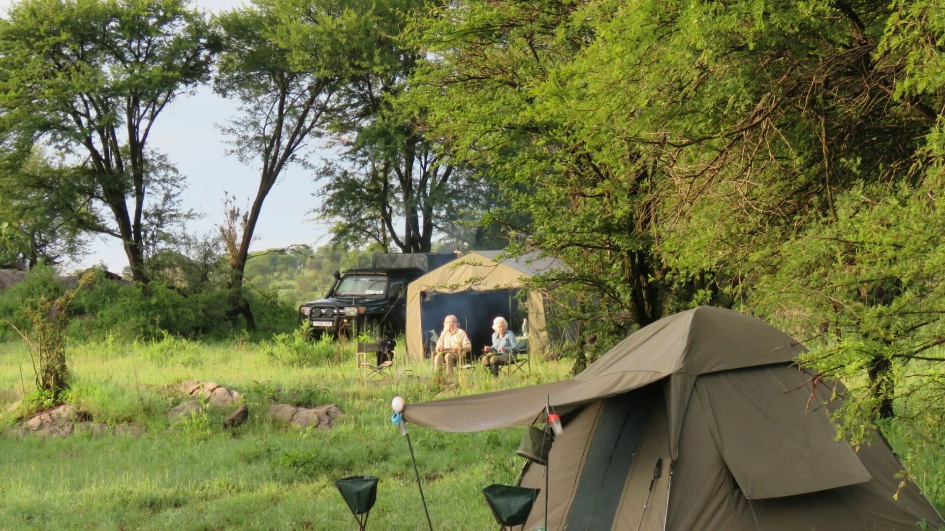 Camping avec équipe