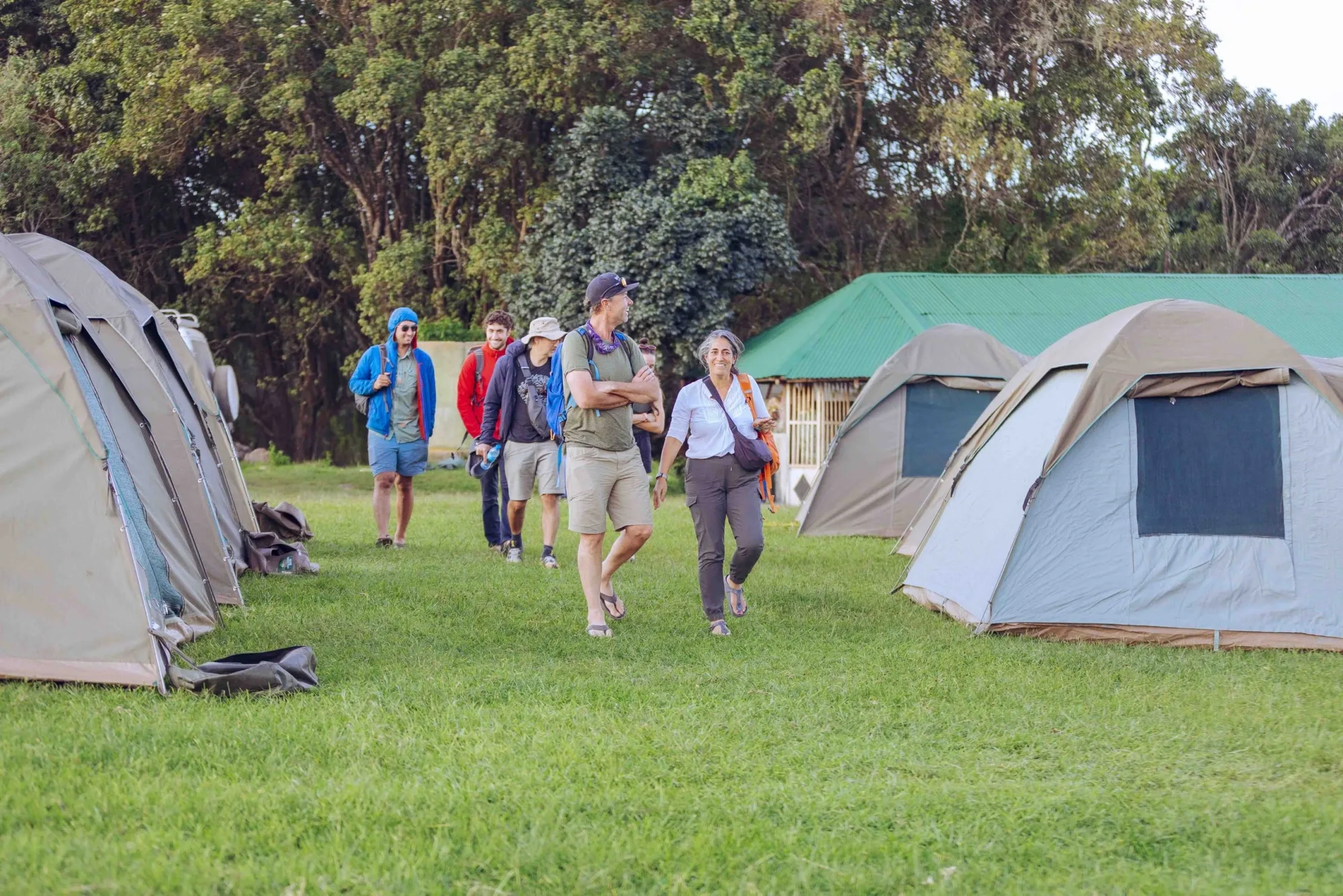 Camping avec équipe