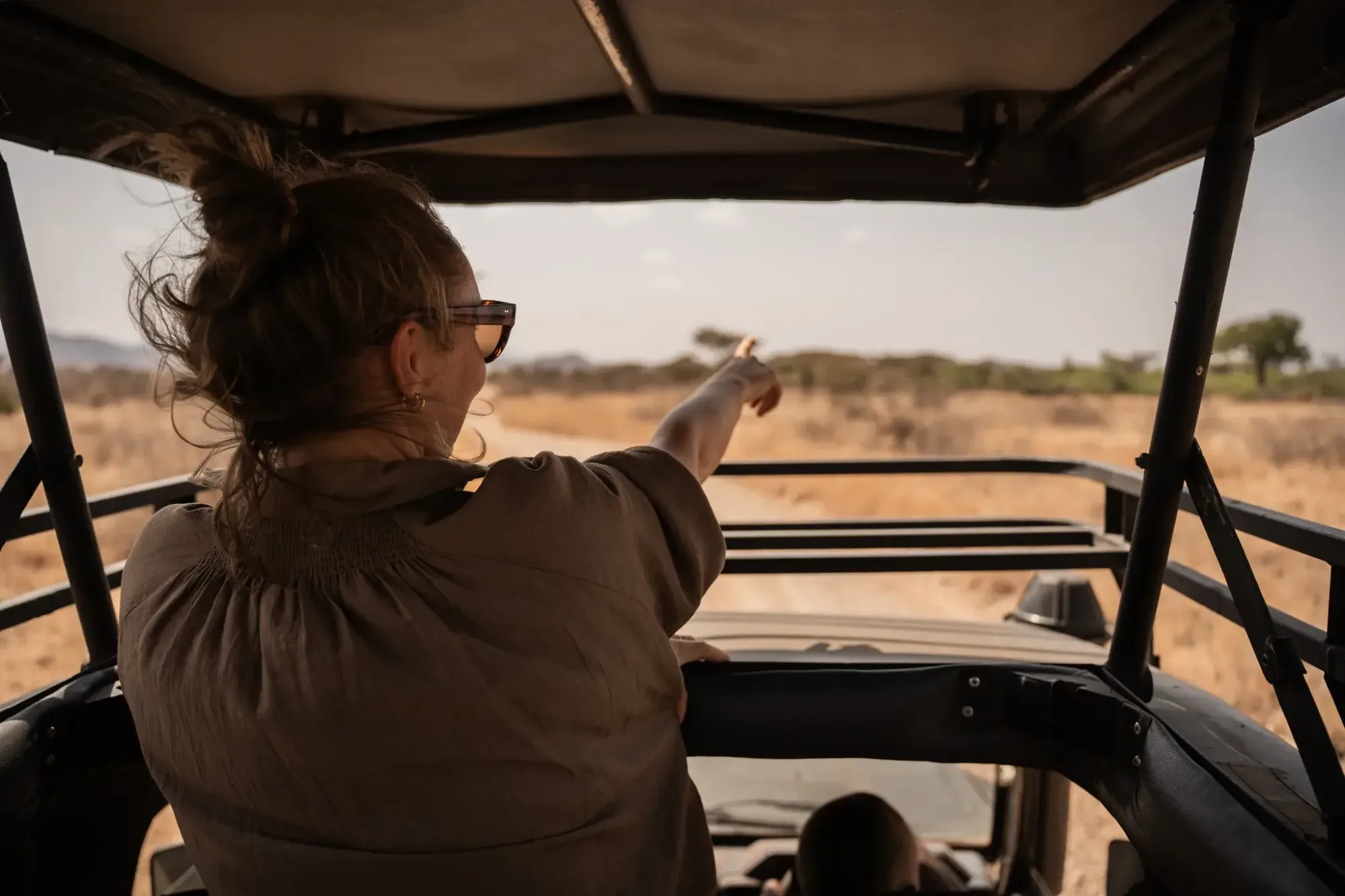 Game drive on an African safari