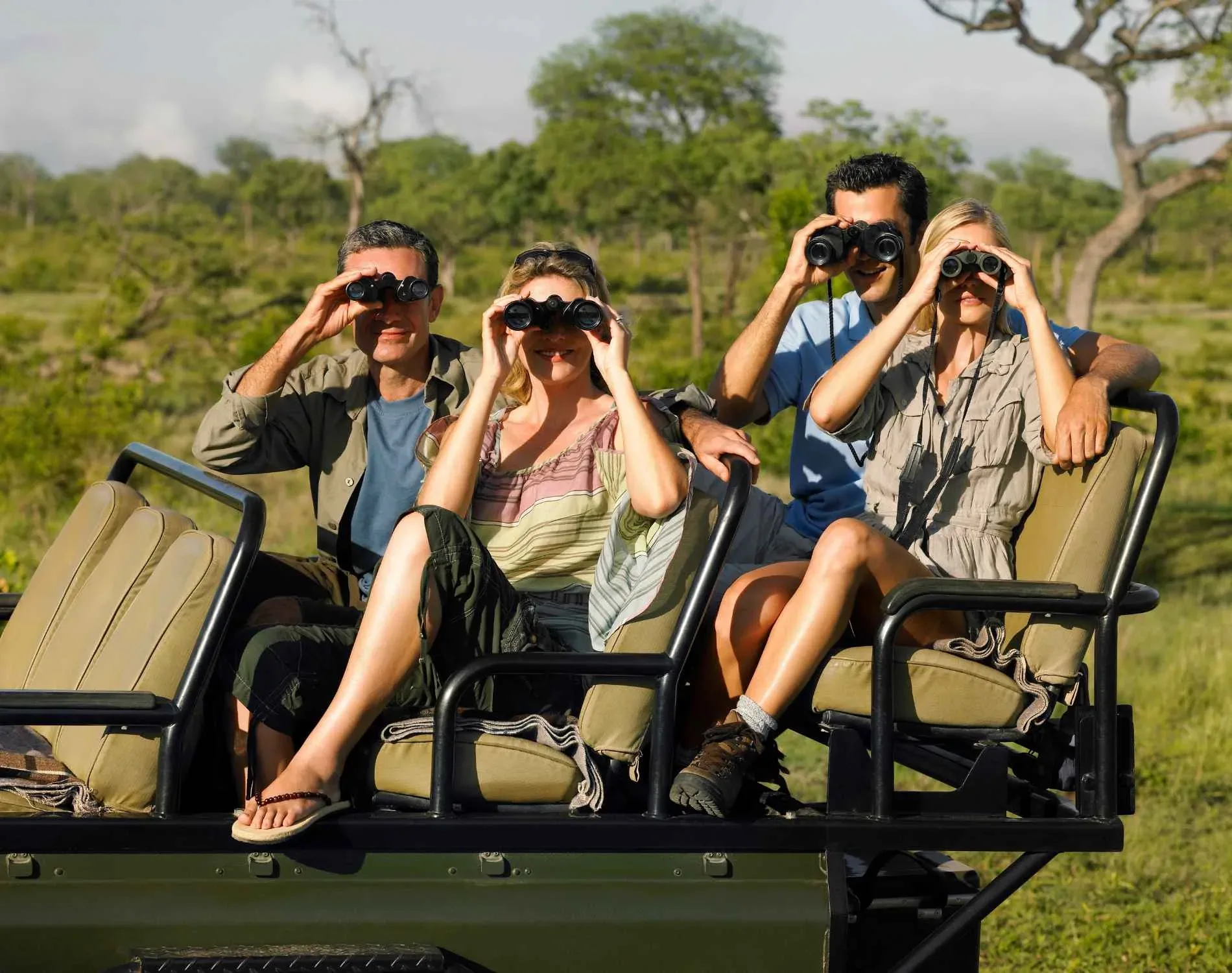 Private safari vehicle in East Africa