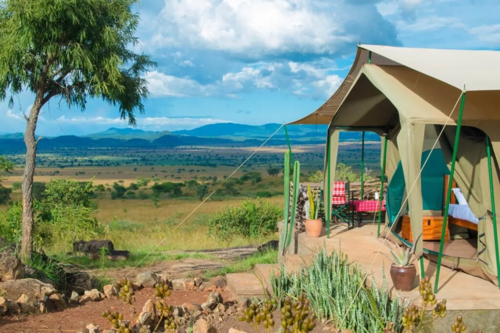 Safari lodge in Africa
