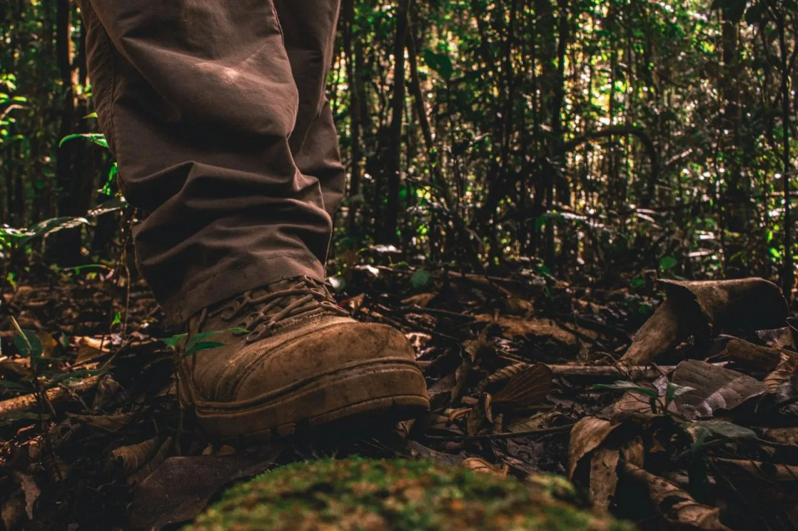 Wanderschuhe in der Trockenzeit